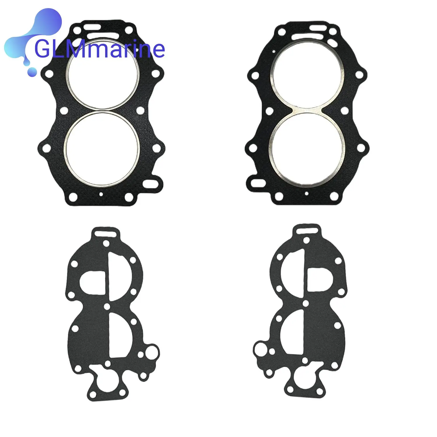 2PCS Head Gasket For Johnson Evinrude 25 28 30 35 HP Engine 329419 324324 0765012 GLM 34570