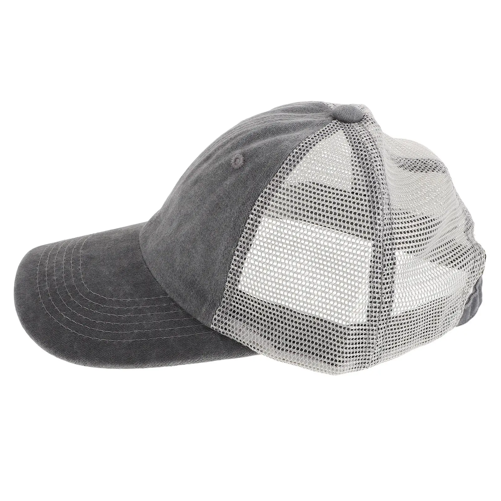 

Outdoor Sports Cap Adjustable Washed Baseball Cap Breathable Mesh Back Sun Hat Unisex Travel Running Beach Stylish Hat
