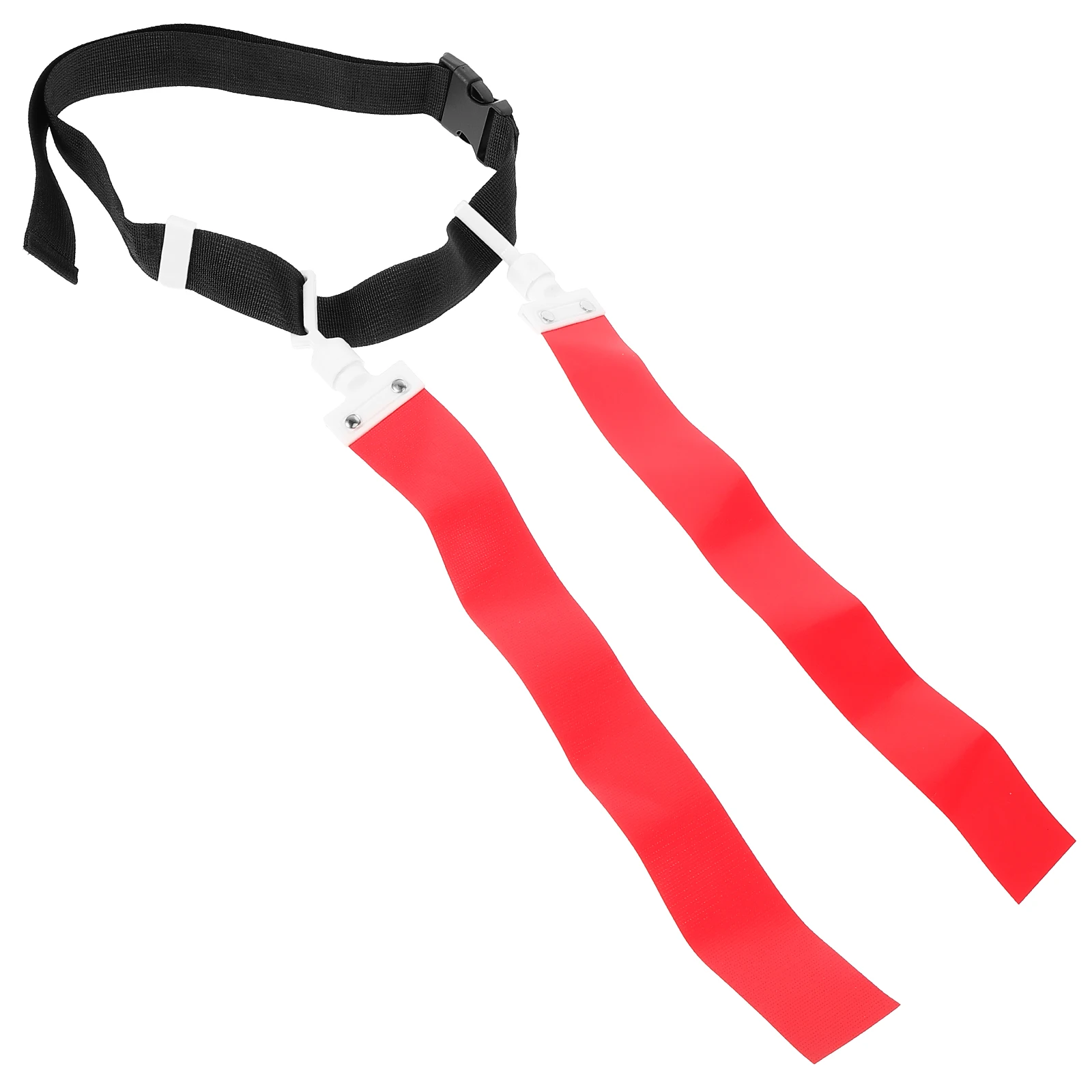 

Football Flag Belt Set PVC Ribbon Moveable Flags Adjustable Waist Strap for Football Game Training and Outdoor Play