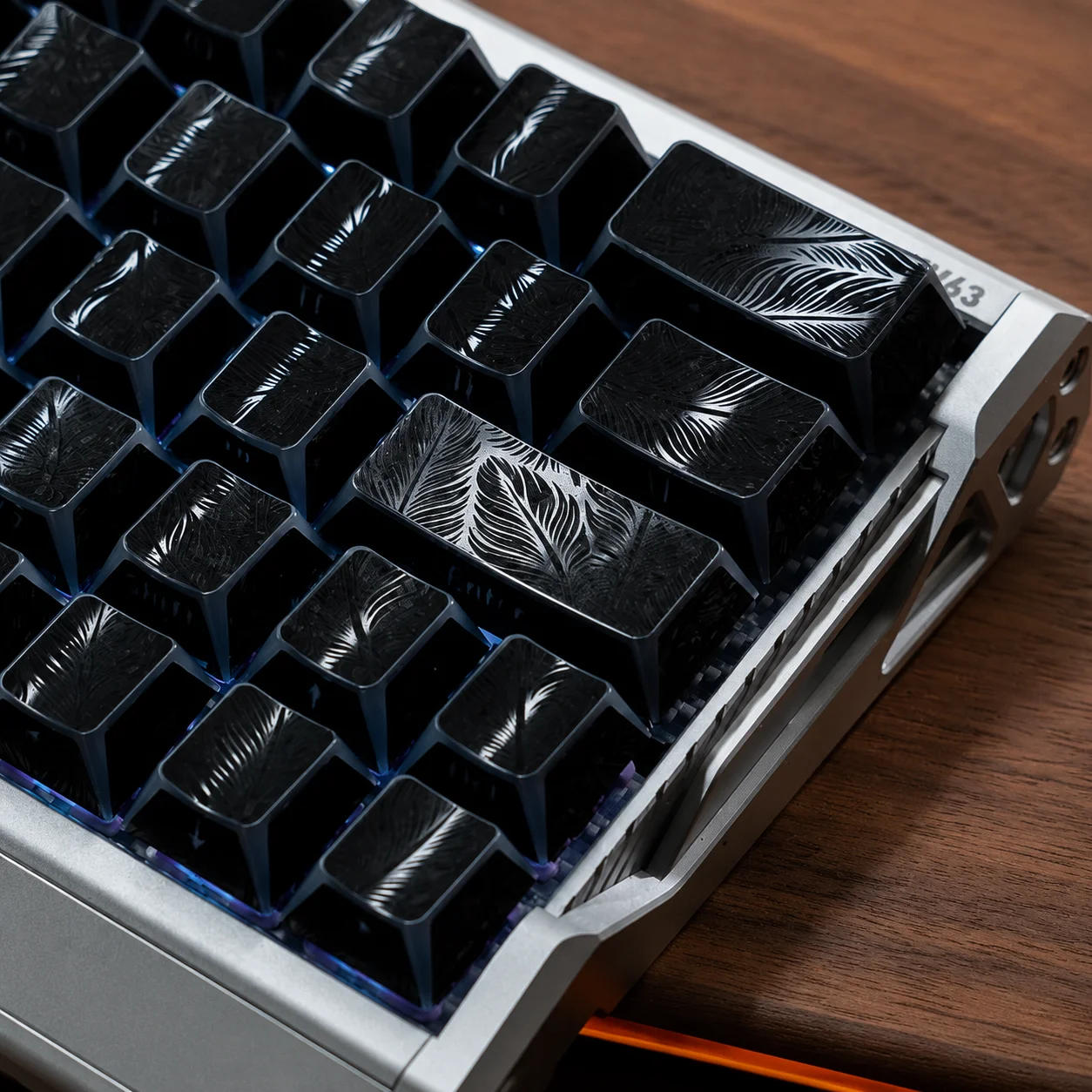 Mintcaps Could Feather Keycaps PBT Double Shot Cherry Profile Keycap Minimalis Side Print Keycaps For Mechanical Keyboard
