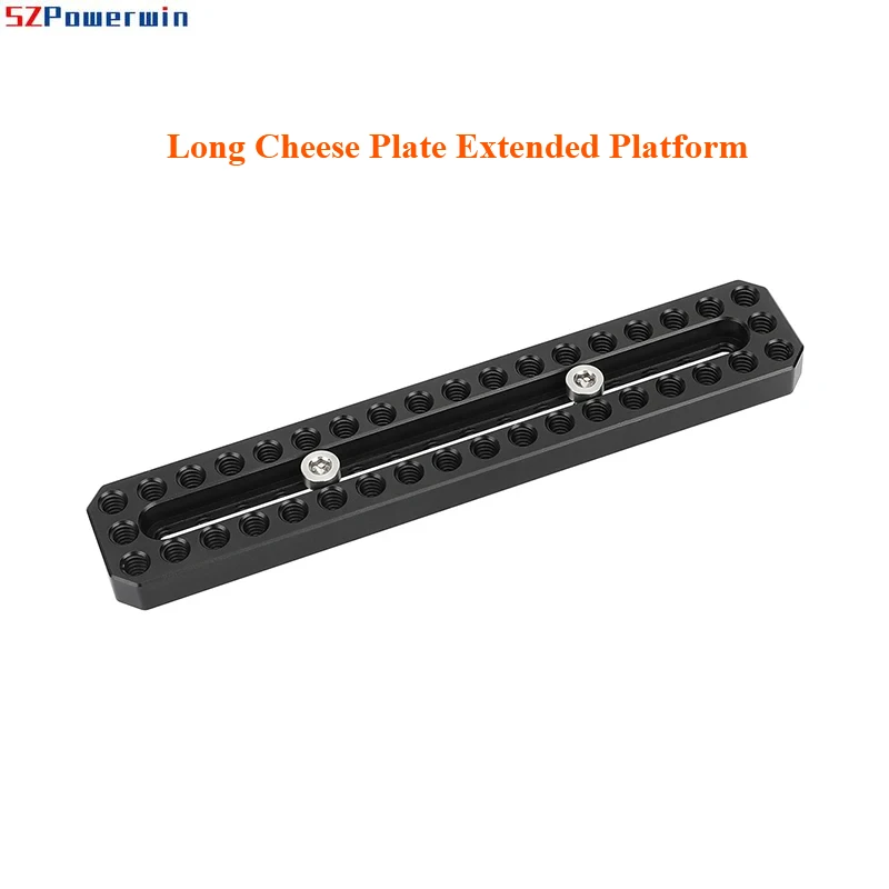 

Long Cheese Plate Extended Platform 6.5" with 1/4" Threads and Slot for Camera Cage Photography Video DIY Accesories DIY
