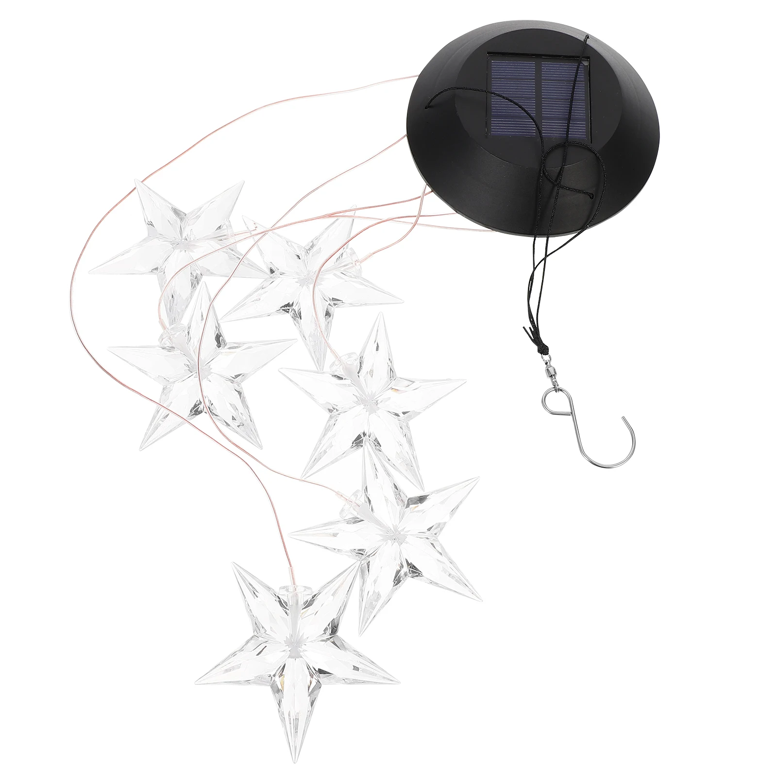 

Solar Wind Light Night Glow Outdoor Indoor Wind Chime Light Decor Patio Balcony Garden Hanging Plastic Long Term Use