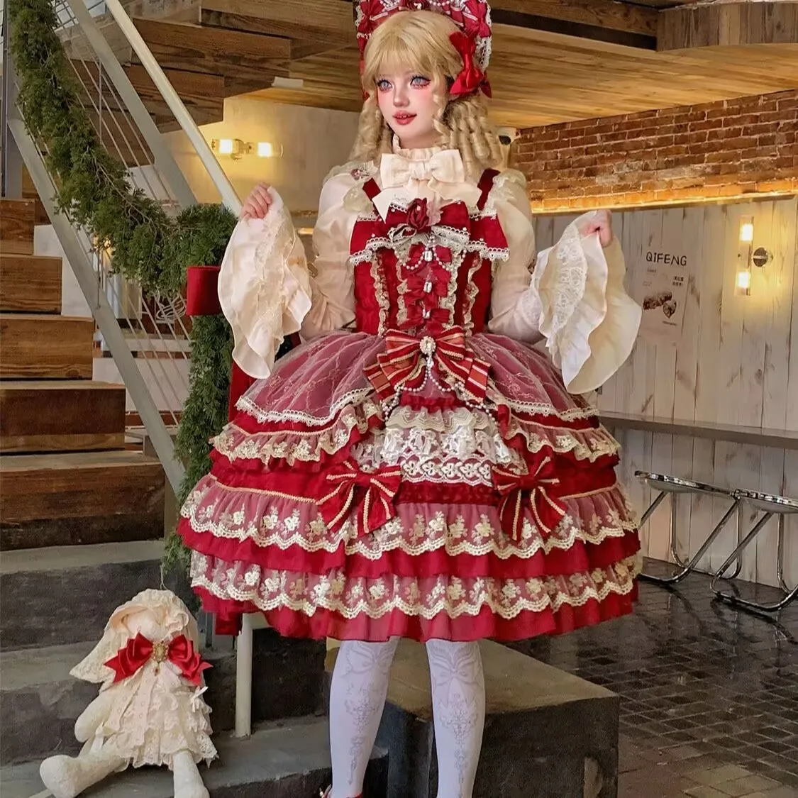 Victorian Gothic Dress Women Luxury Elegant Lolita Lace Ruffles Bow Wedding Y2k Dress Japanese Vintage Princess Party Dresses - Image 3