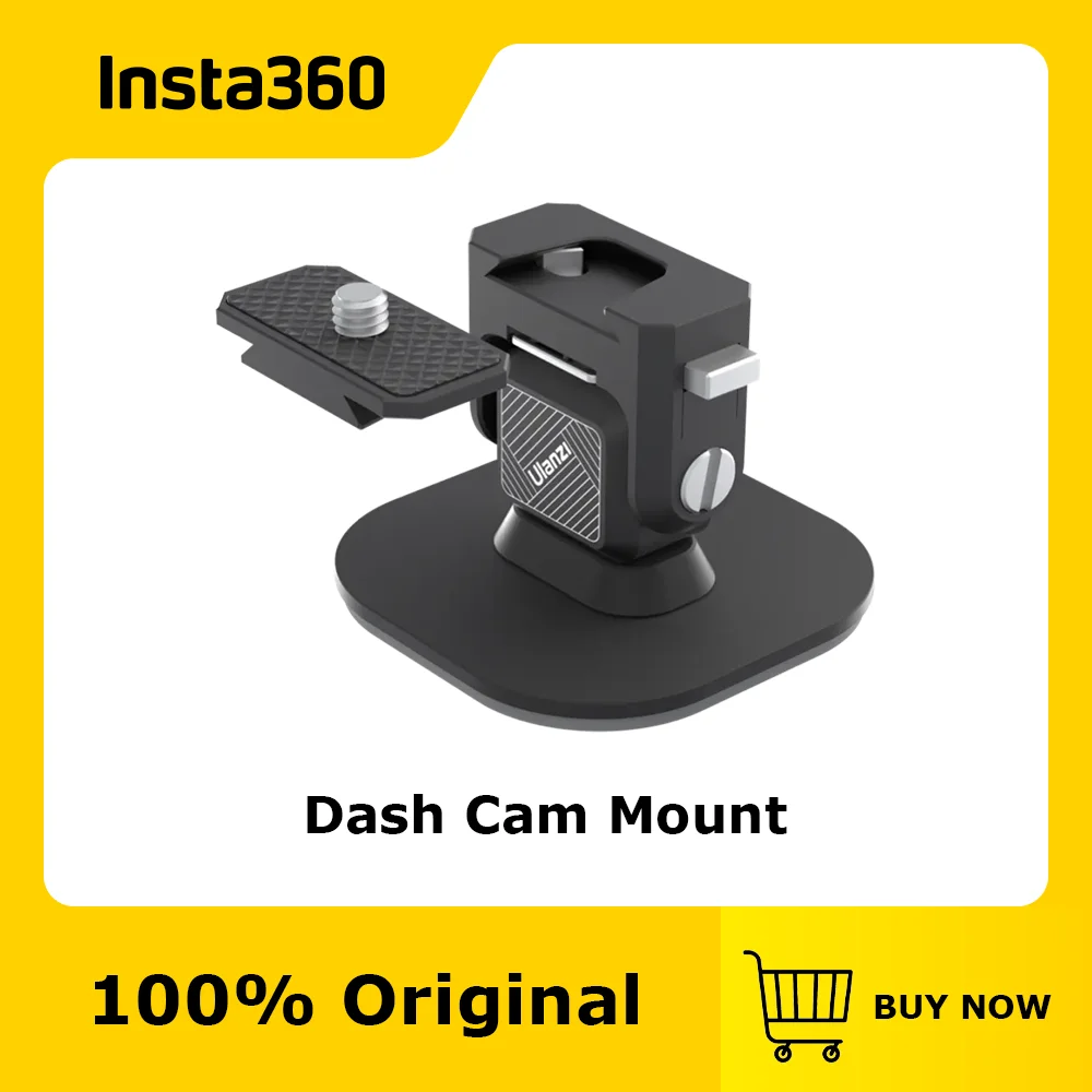 Official & Original Insta360 Dash Cam Mount, Designed for X4/ACE PRO/ACE/X3/ONE Series/GoPro HERO13/12/10/9