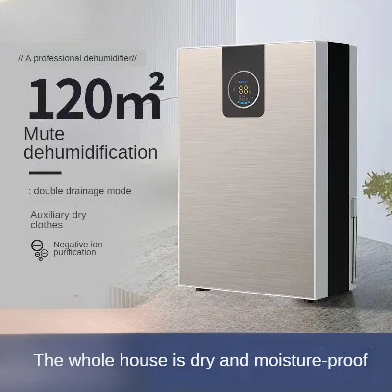 LED Display Controle Remoto Temporizador, temperatura personalizada, desumidificação silenciosa, pode ser conectado a uma mangueira de água