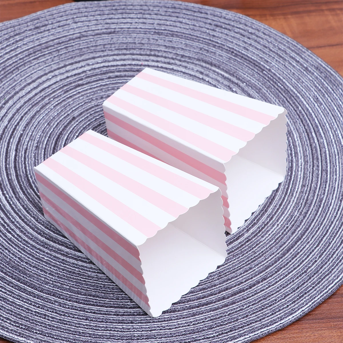 

48pcs Pink Paper Supplies Friendly Containers Party Popcorn Box Popcorn Paper Box Supplies