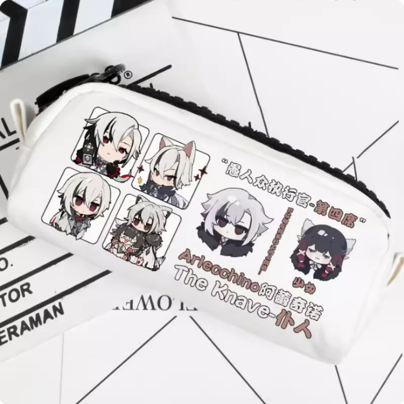 

Game Genshin Impact Arlecchino The Knave Pencil Case Oxford Canvas Storage Bag Pencil Box Pencilcase School Pen Bag 2183