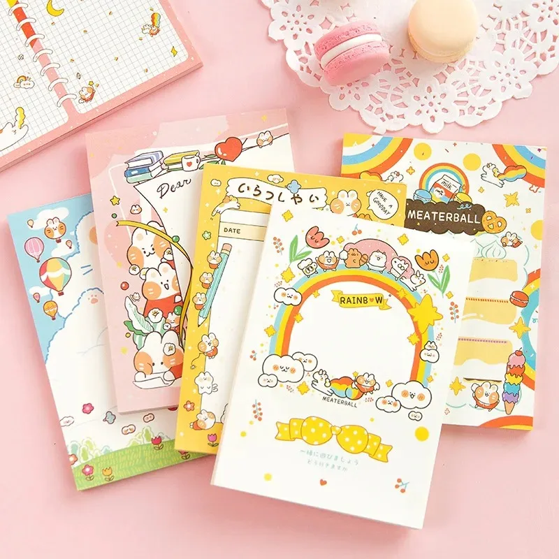 50 Sheets Kawaii Little Cat Memo Pad Cute Stationery N Times Sticky Notes Portable Notepad School Office Supply Papeleria