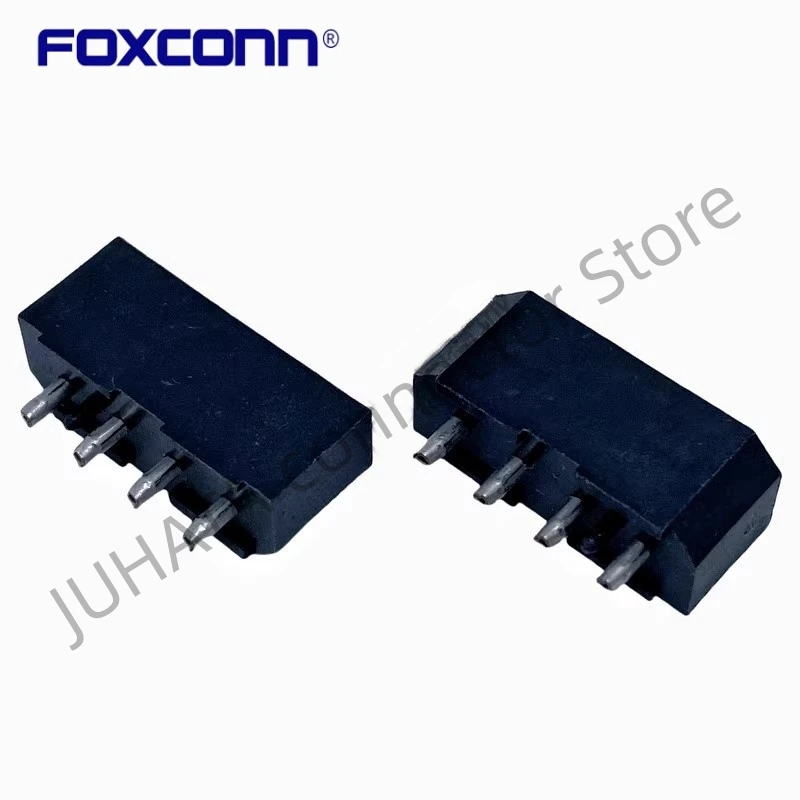 FOXCONN HM2204E-G1 대형 4 핀 소스 암 베이스, 블랙 단일 행, 고온 저항 5.08mm 커넥터