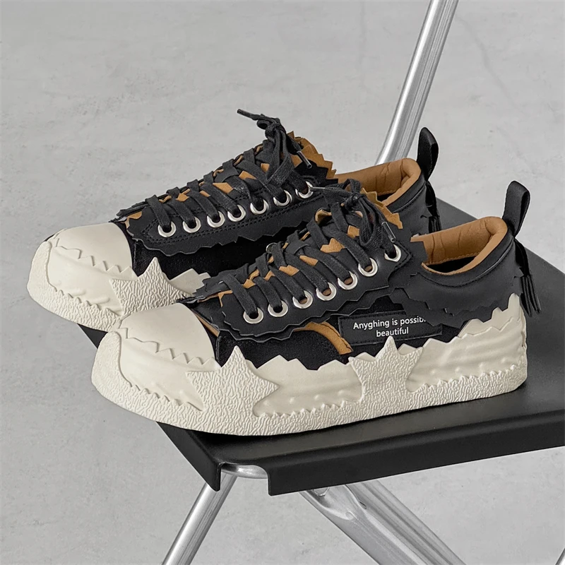 

Stylish Eggshell Design Board Shoes Men Platform Casual Sneakers For Men Outdoor Non-slip Men's Skateboard Shoes tenis masculino
