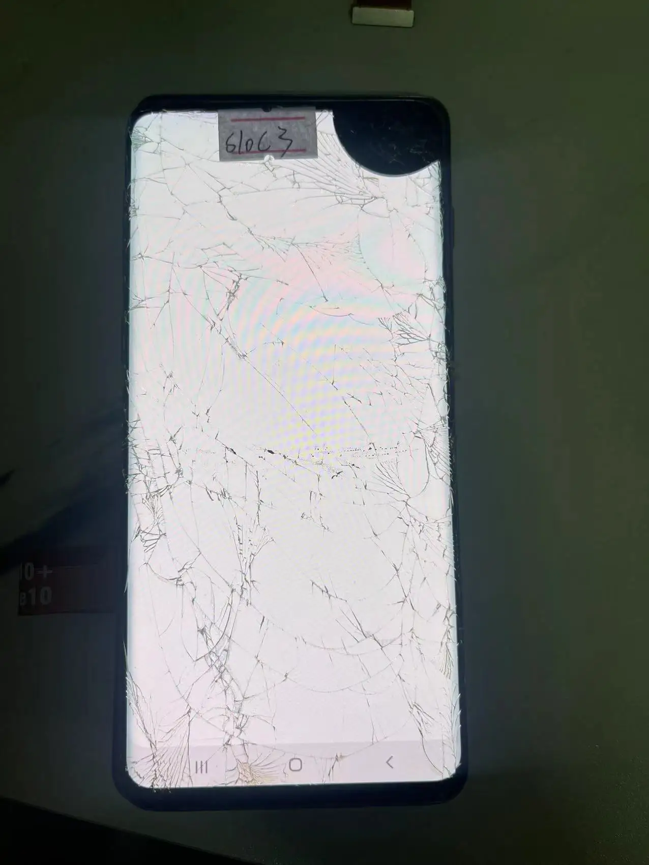 for Samsung  S10   AMOLED LCD screen，with good touch function and a few small defects，Broken Glass Touch OK Dotted line