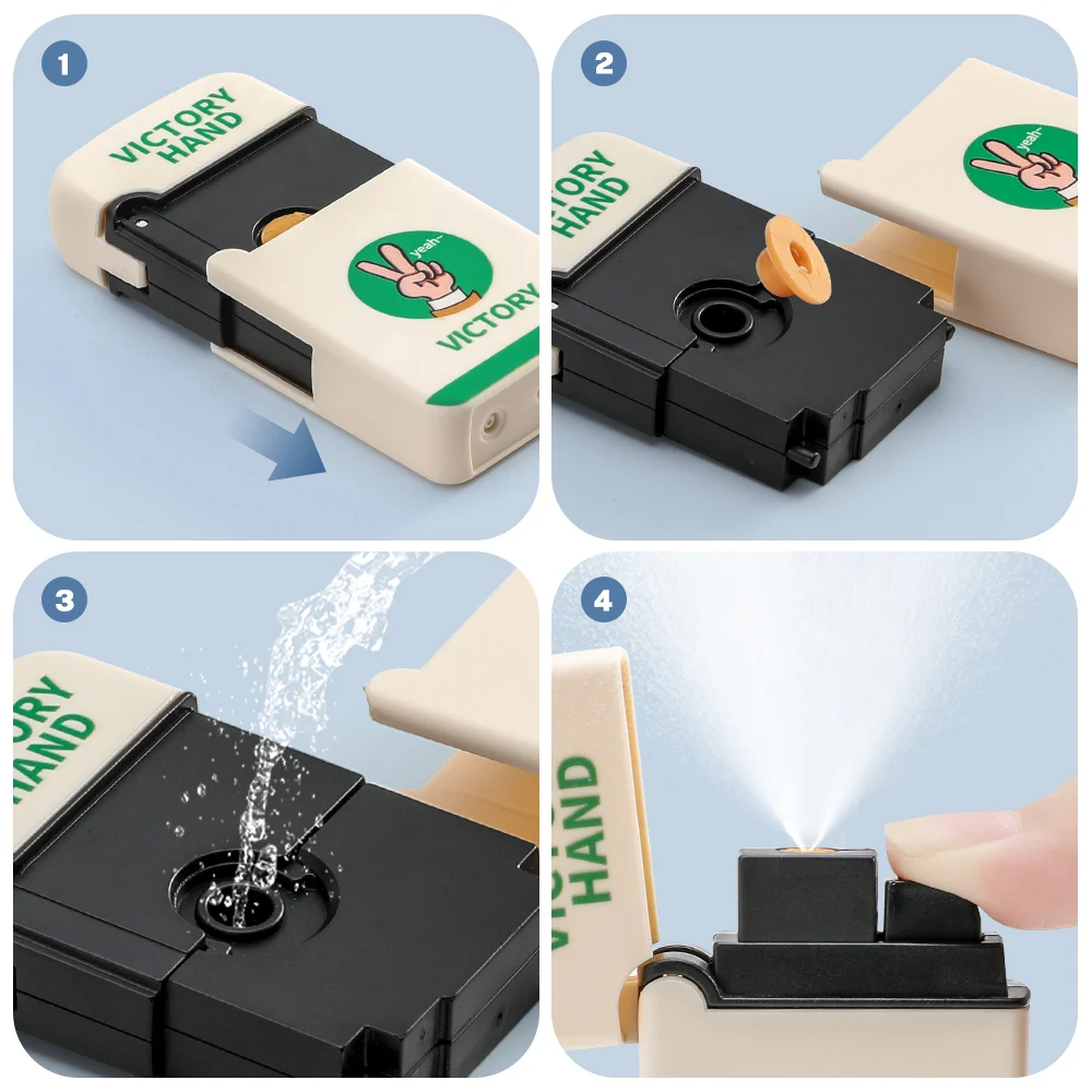 2PCS Neuheit Gag Spielzeug Praktische Witze Lustige Spray Wasser Streich Leichter Spielen Wasser Familie Summen Pool Party Streich Spiel für Erwachsene