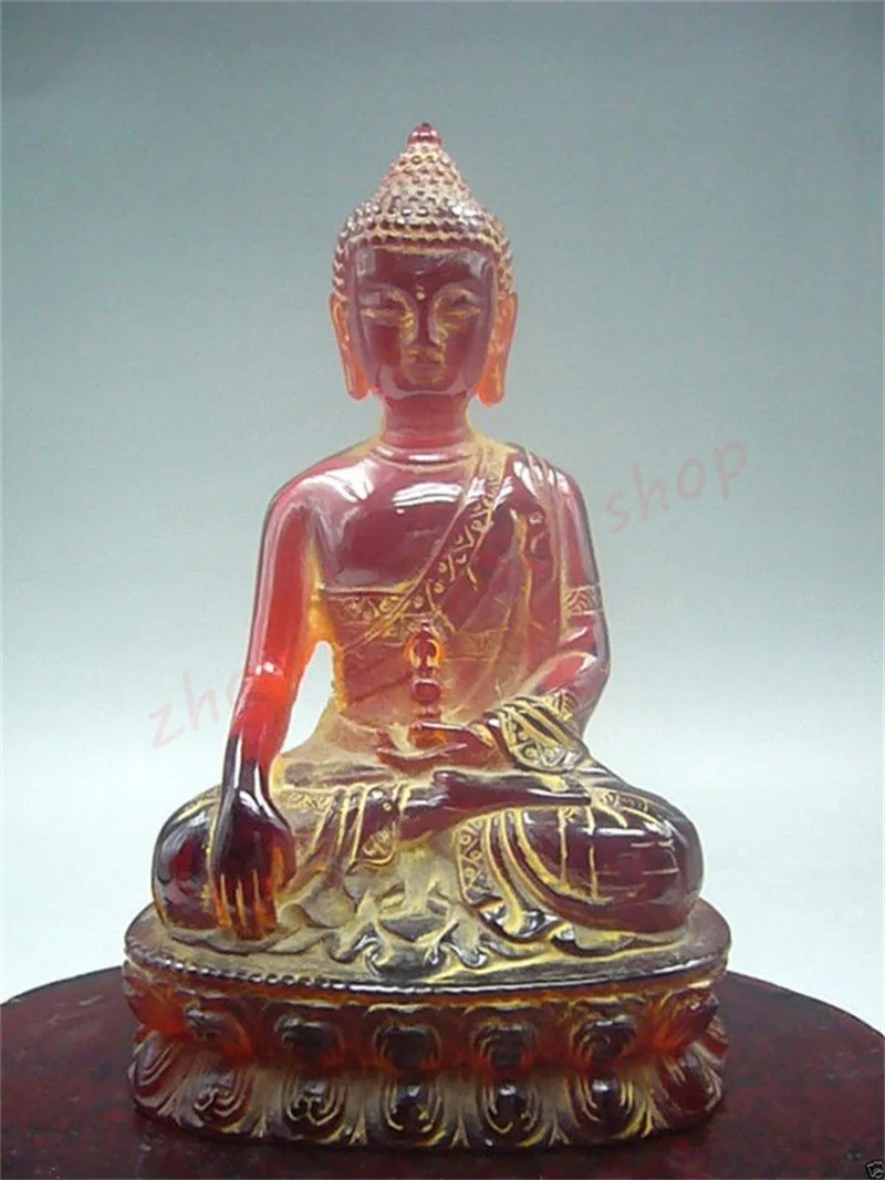 

Rare Chinese amber, hand carved Buddha statues, Buddhist ornaments/ Auspicious ornaments