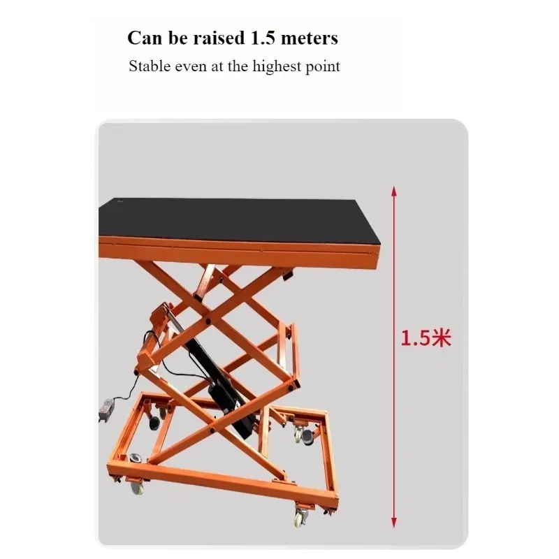 Automatic Electric Lifting Platform Mobile Folding Hydraulic Hoist Machine Load Bearing Trolley For Construction