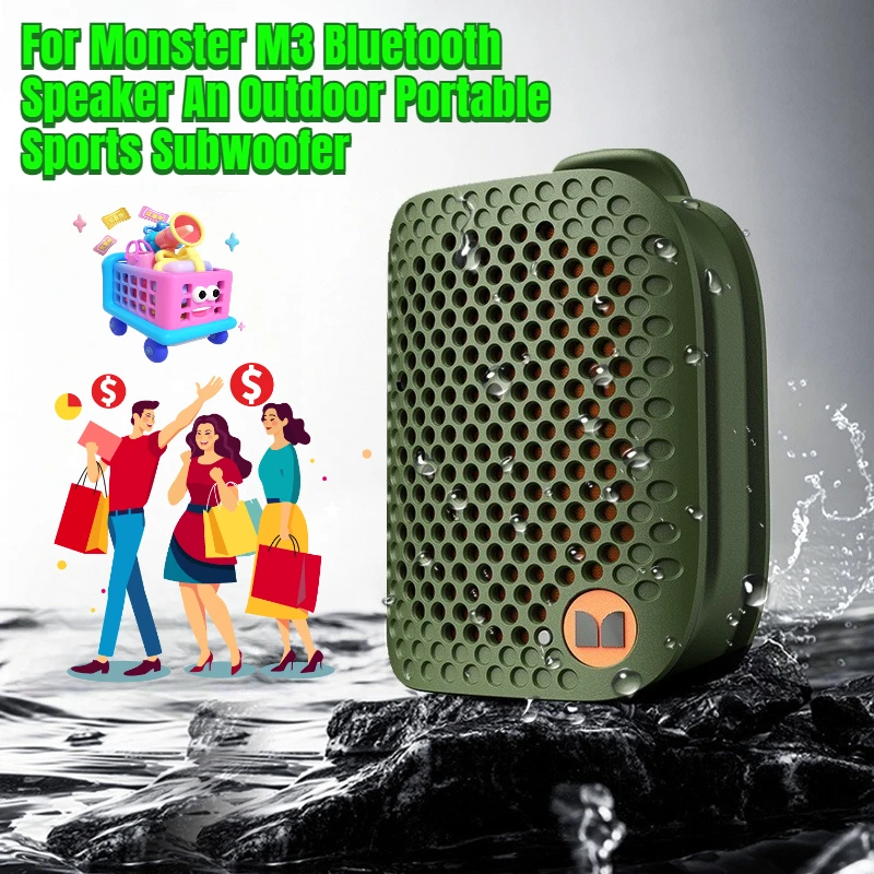 

For Monster M3 Bluetooth Speaker An Outdoor Portable Sports Subwoofer and Small Bluetooth Speaker