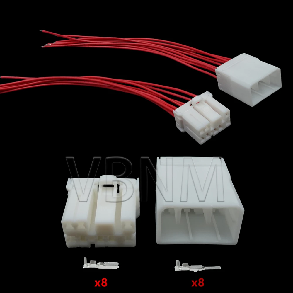

8-контактный 174931-1 173850-1 1-174955-1 Автоматическая сборка переменного тока, электрический провод, автомобильный мужской и женский док-коннектор с проводами