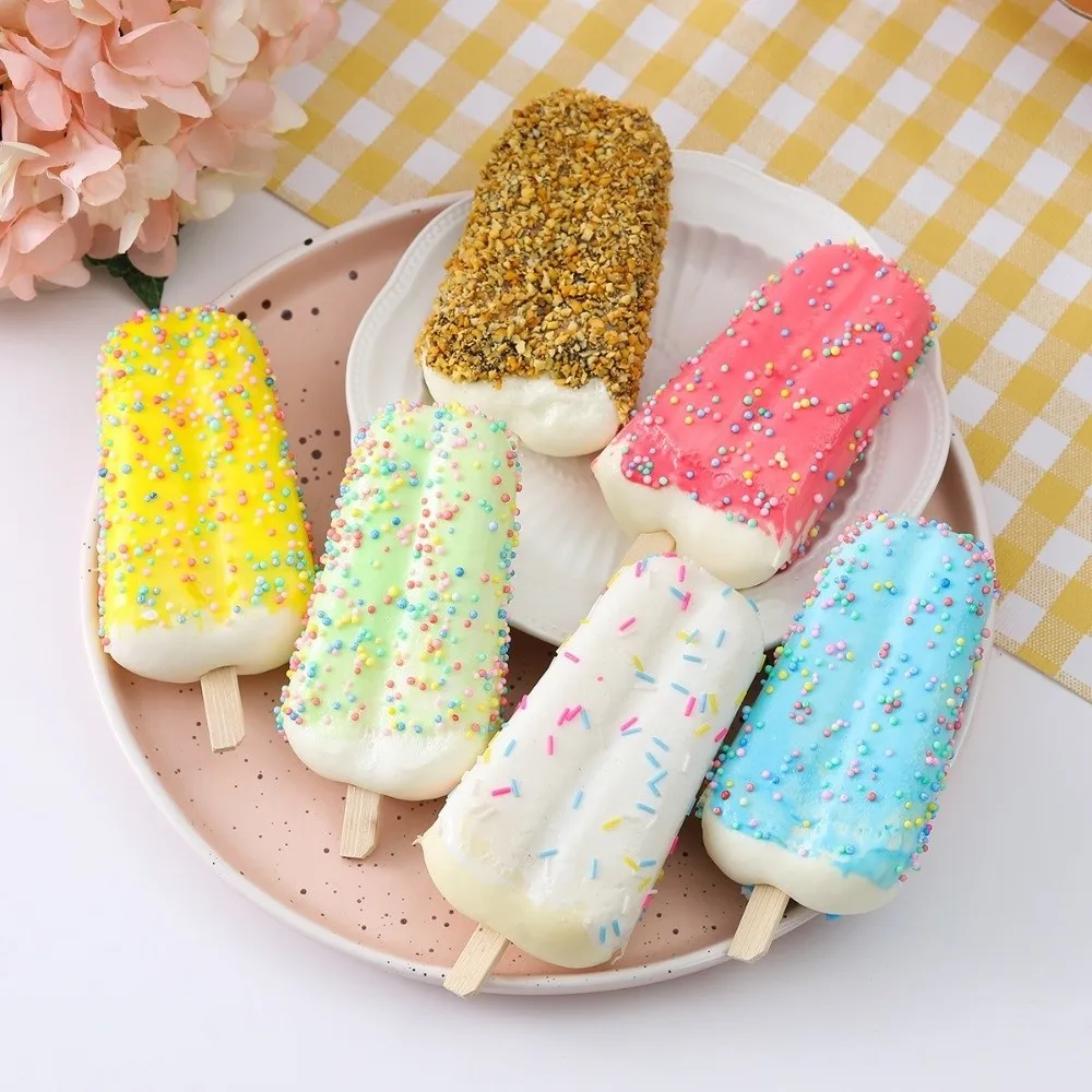 Gifts Colorful Simulation Ice Cream Handmade Model Realistic Artificial Food Mock Small Cute Fake Cake Children