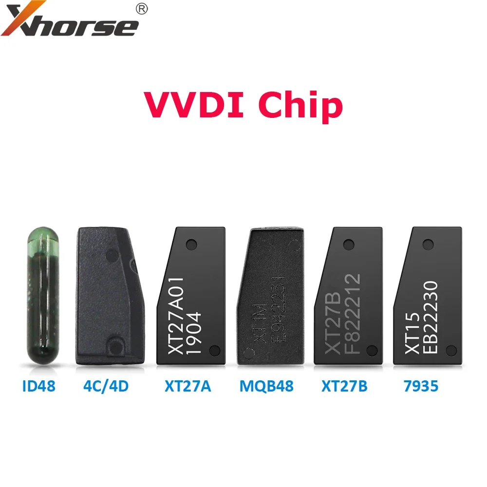 

Xhorse VVDI Super Chip XT27A MQB Transponder Chip MQB48 ID48 VVDI 48 Transponder Chip 4D/4C 7935 for Car Key