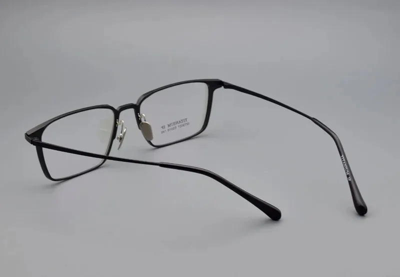 Ultraleichte Vollformat-Brille aus reinem Titan, Aluminium, Myopie für Männer, optische Brillen mit Sehstärke, hochwertig, 53 18 – Detail 14