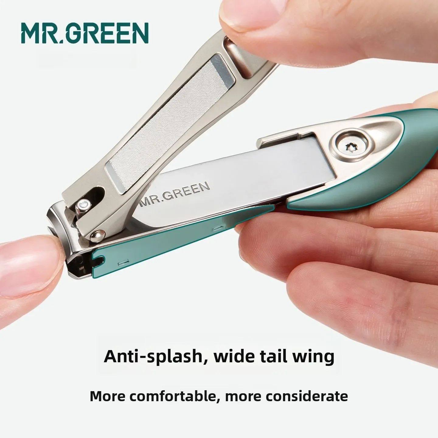 MR.GREEN Nail Clipper Stainless Steel Anti-Splash Sharp Blade Fingernail Toenail Clippers Manicure Pedicure Tools for Men Women