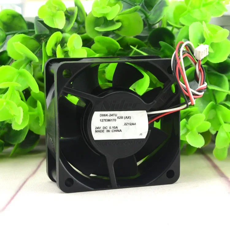 New For  Nidec D06K-24TU 24V 0.10A 6025 60MM Laser Printer Detection Alarm Fan