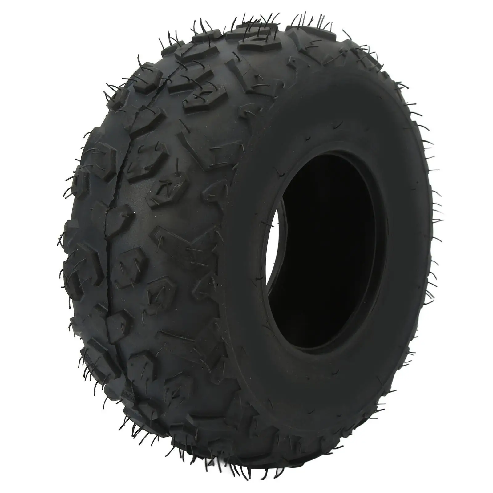 

145/70-6 Tubeless ATV Tires - Anti-Aging, Abrasion-Resistant Knobby Tread for Quads & Go Karts