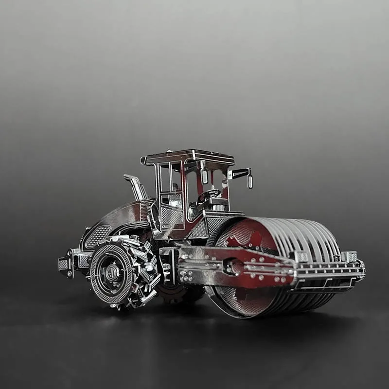Roller 3D Metal Puzzle Engineering Vehicle DIY Handmade Assembly Model Building Blocks Kits Jigsaw Puzzle Toys