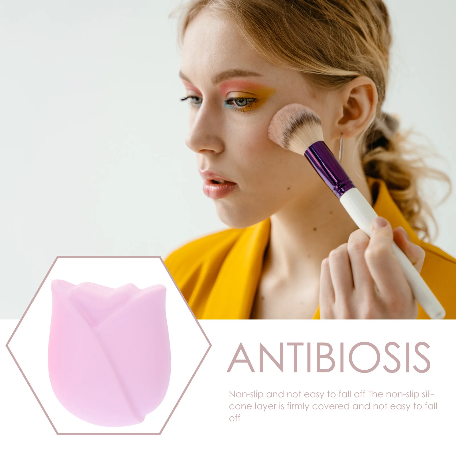 

6Pcs Reusable Silicone Makeup Brush Covers Dustproof Protector Caps for Brushes Travel Storage Use Makeup Brush Covers