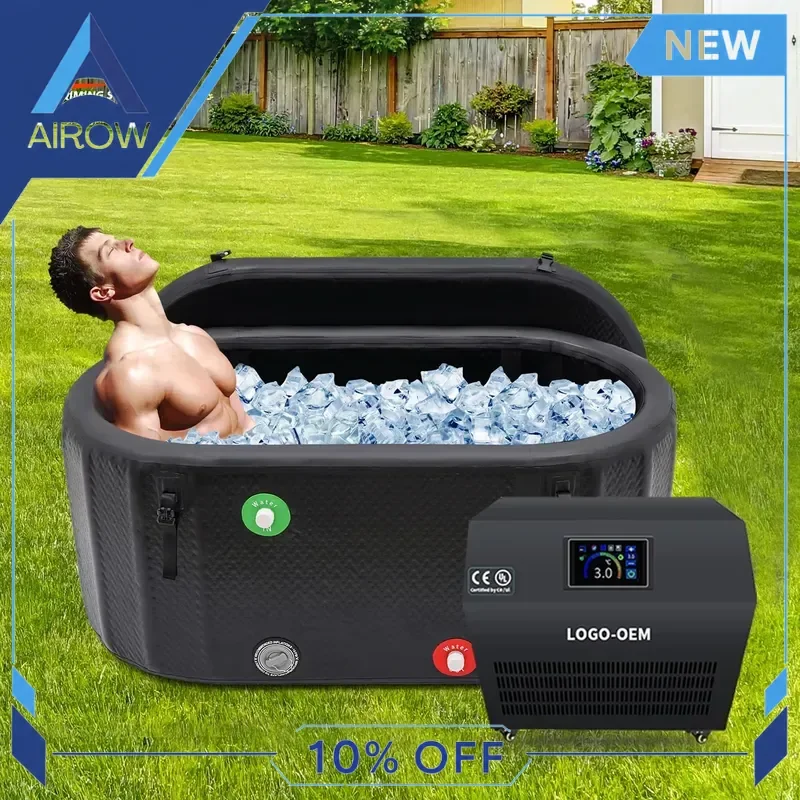 for Sport Cold Plunge Tub with Chiller High Insulated Ice Bath Portable Inflatable Recovery Pool for Athletes Home Gym Use