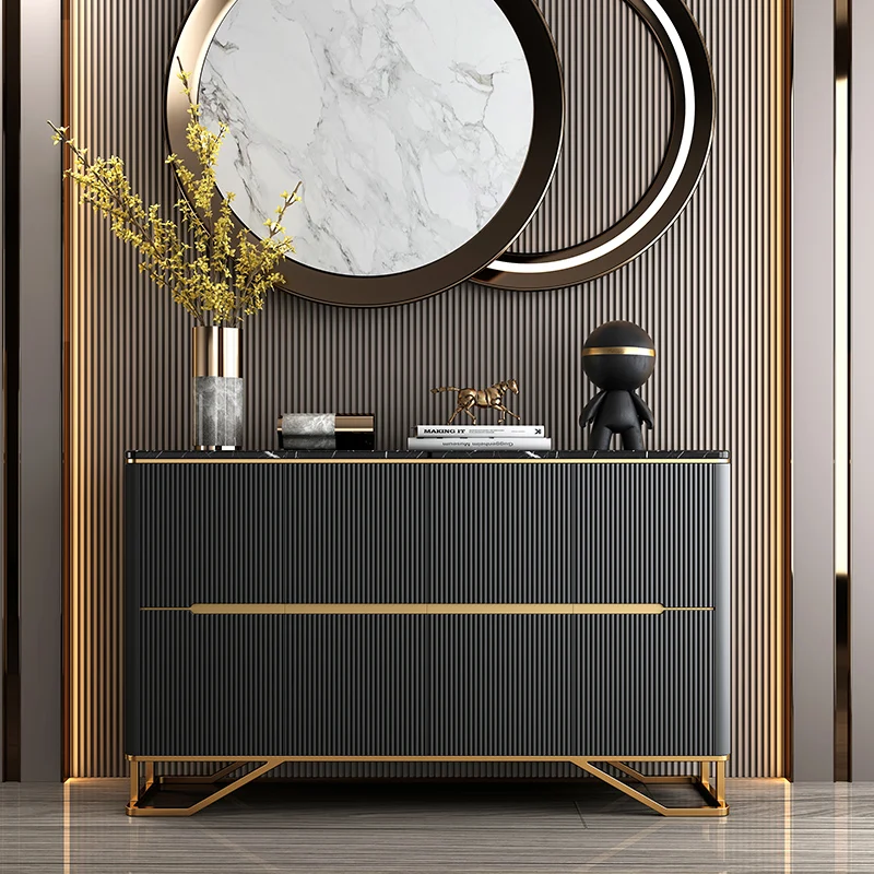 

Affordable Luxury Style Sideboard Cabinet American Partition Shoe Cabinet Entrance Cabinet Simple Decorative Locker