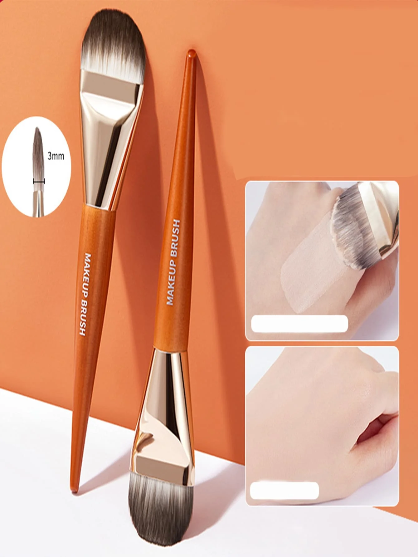 

1pc Broad Tongue-Shaped Flat Head Foundation Brush Makeup Brush,Foundation Brush,Concealer Brush,Blush Brush,Contour Brush,Blush Brush,Bronzer Brush,Powder Brush,Foundation Brush,Blush Brush,Giveaways