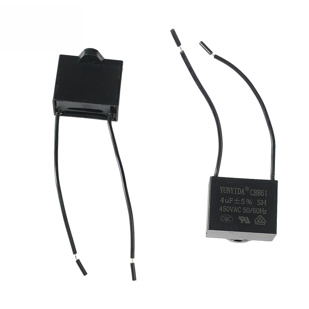 5 قطعة CBB61 450 فولت مروحة مكثف 0.8/1/1.2/1.5/1.8/2/2.5/3/3.5/4/4.5/5/6/7/8/10μF مكثفات المحرك لمراوح السقف محركات العادم #3