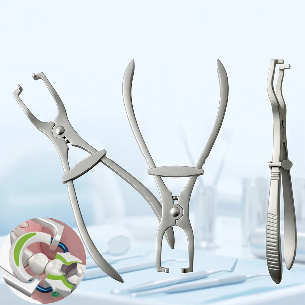 Dental Matrix Ring Pliers Stainless Steel Clamping Ring Separator Forceps Sterilizable Placement Plier Dentistry Instrument Tool