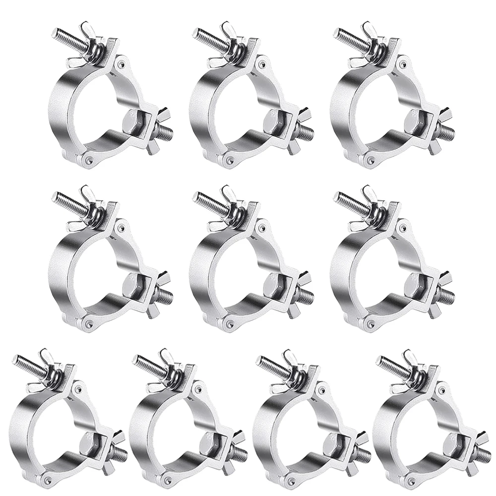 

10 шт., крючки для освещения сцены, DMX LED Par, движущиеся головки, DJ лазерное освещение, ферменный зажим, вешалка, проектор, 100 кг, подходит для труб 48-51 мм, диаметр трубы