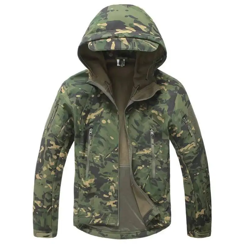 

Lurker Shark Skin Softshell V охотничья тактическая куртка мужская водонепроницаемая куртка камуфляжная камуфляжная одежда с капюшоном
