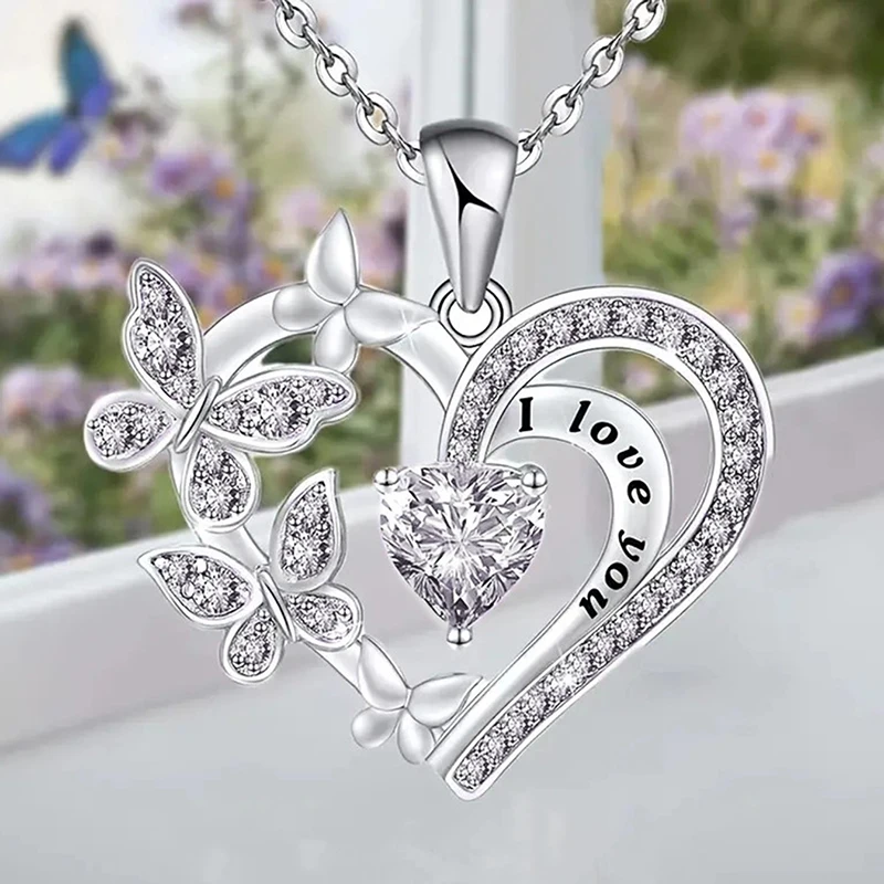 قلادة دلاية على شكل فراشة بيضاء وأرجوانية للنساء ، إكسسوارات نسائية جمالية للرقبة ، حفل زفاف ، مجوهرات عصرية جديدة #4