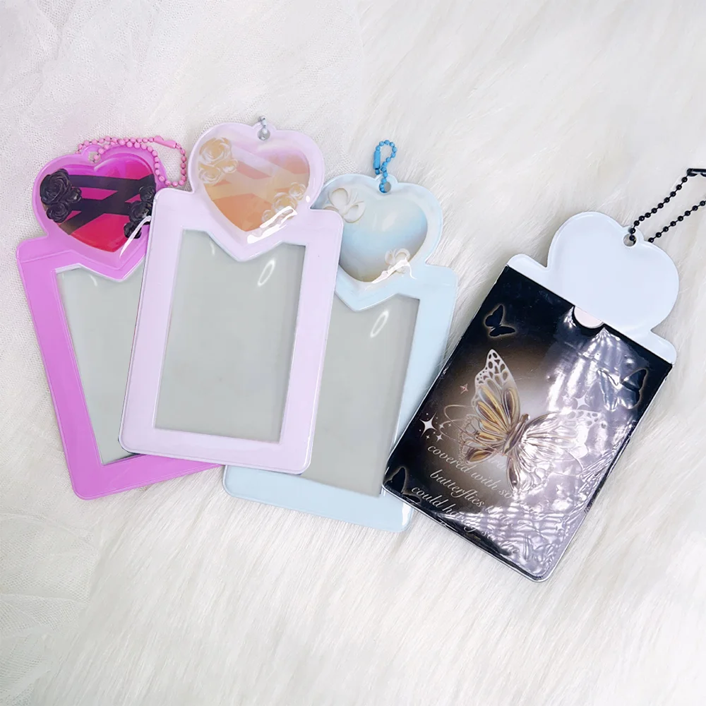 

Ins Photocard Holder Love Butterfly Instax Photo Protector 3 Inch Photo Display Credit ID Bank Card Bus Card Protective Case