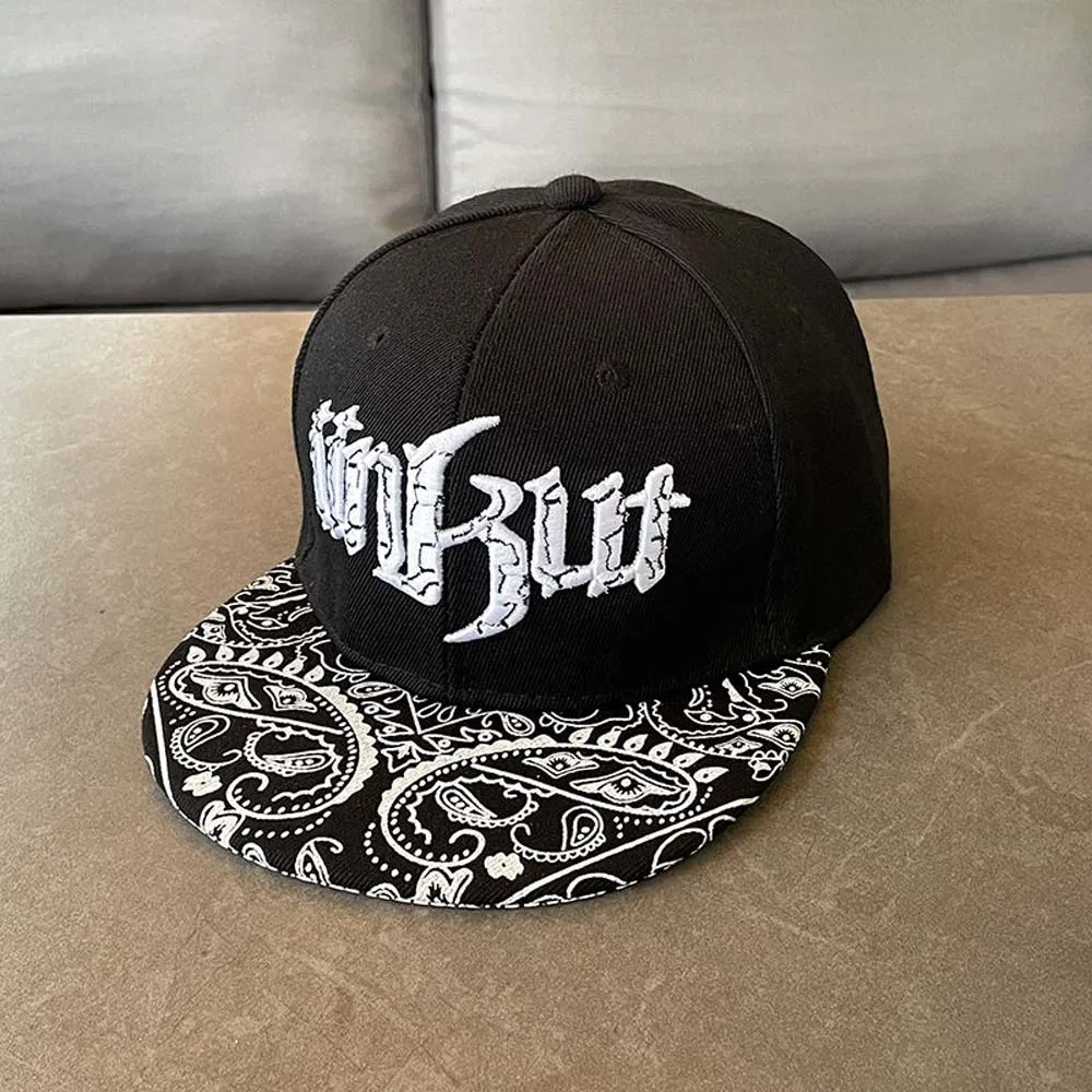 

Adjustable Letter Embroidery Flat Brim Hat Korean Style Hip-hop Street Style Baseball Cap Sunscreen Cotton Dance Snapback Hats