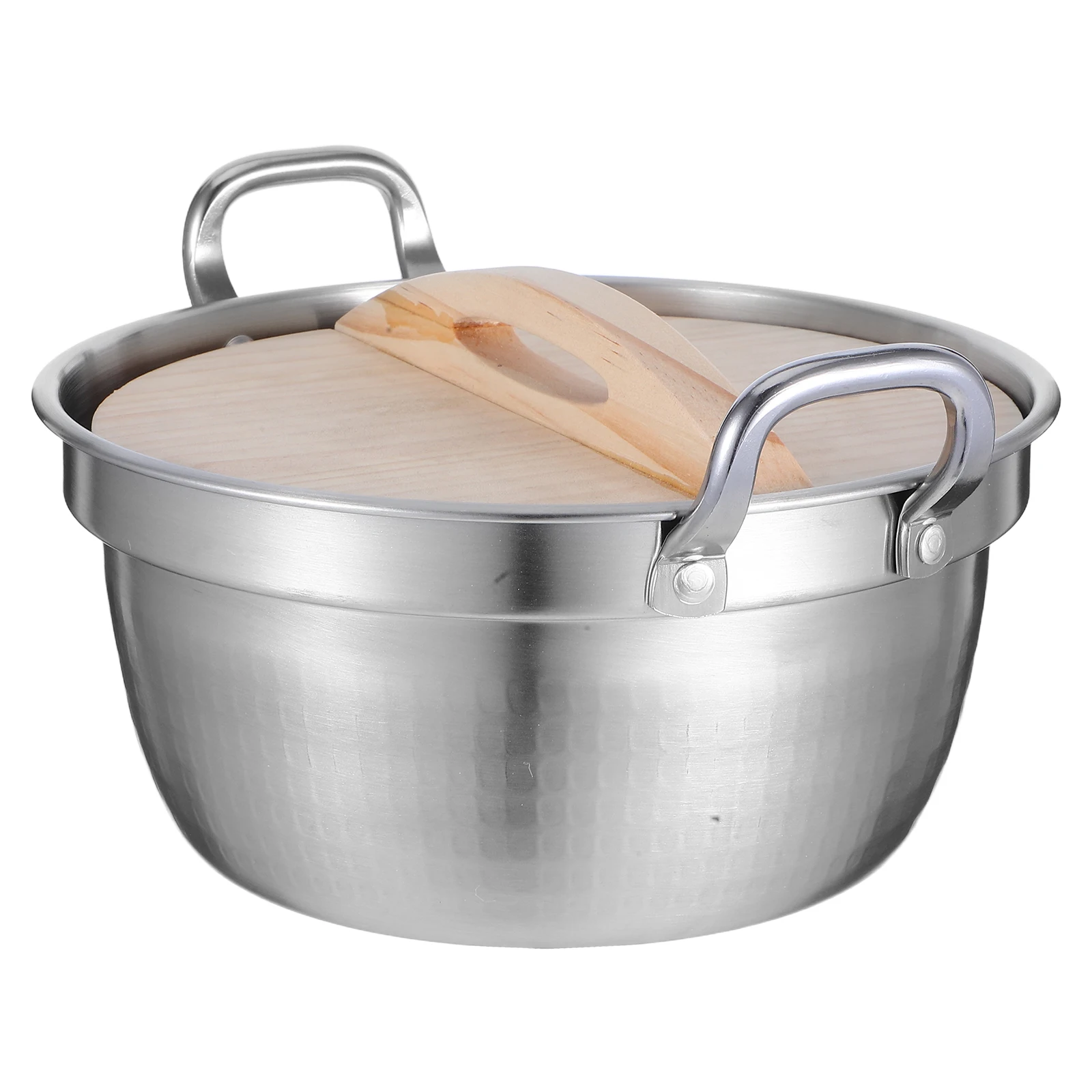 

1500ml Stainless Steel Double Handle Soup Pot for Gas Induction Cooking Pasta Sauces Stews 19cm Ergonomic Design