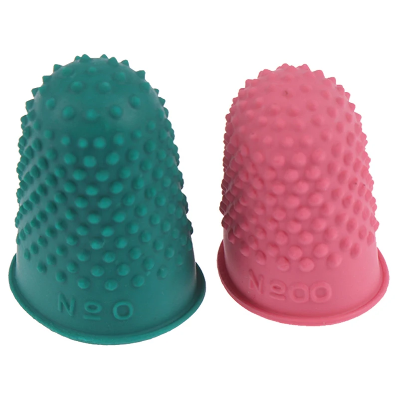 HMA73-5pcs أطراف الأصابع حامي غطاء قابل لإعادة الاستخدام قفازات مطاطية طبيعية عدم الانزلاق اللاتكس فنجر الحرفية التطريز الخياطة اكسسوارات