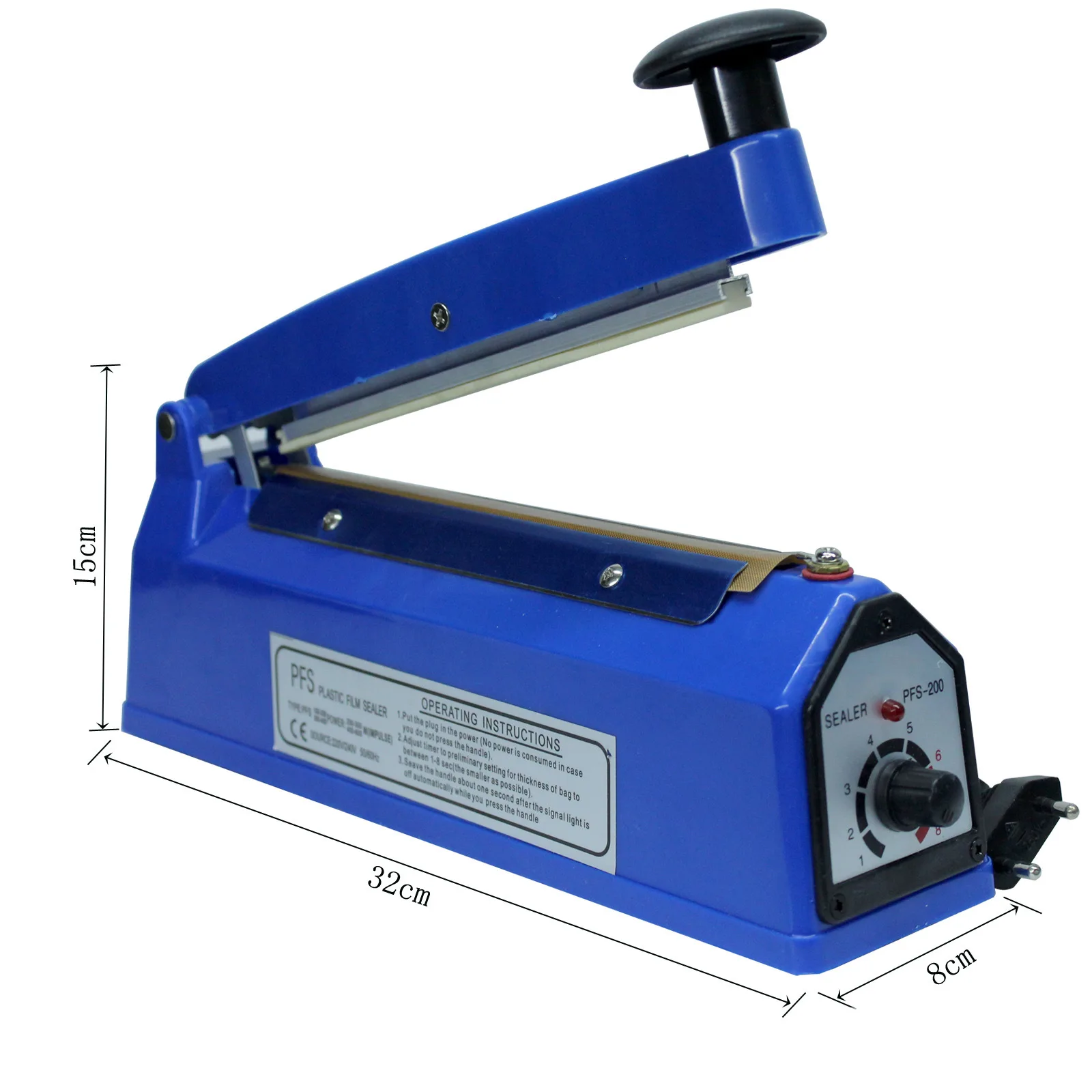 SF200 Plastic Bag Sealing Machine, Hand Press Plastic Shell Sealing Machine, Aluminum Foil Bag, Cowhide Bag Sealing Equipment