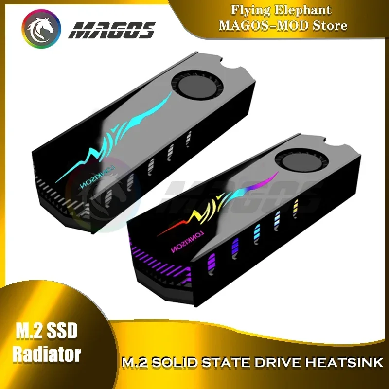

ROG M.2 SSD NVME Heat Sink 2280 Solid State Hard Disk Aluminum Heatsink with vest For Laptop Tablets Desktop 5V ARGB/ 12V RGB
