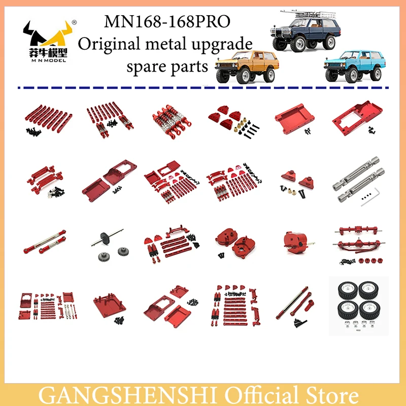 

Upgraded MN168 RC Car 1/12 Metal Parts & Original Accessories Pick Up 2.4G 4WD Off-road Crawler Remote Control Vehicle