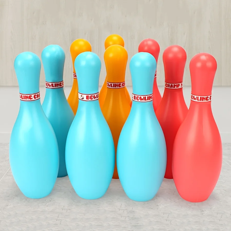 Kit De Bowling Miniature – 10 Quilles + 2 Boules – 3,5 Cm – Décoration Et Jeu éducatif – Dès 3 Ans – Idéal Pour Maison De Poupée