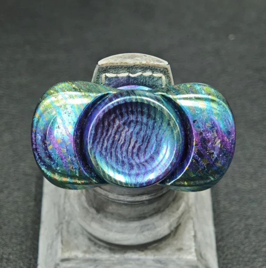Used EDC DOB Ice Crystal Timascus Shuttle fidget decompression toy
