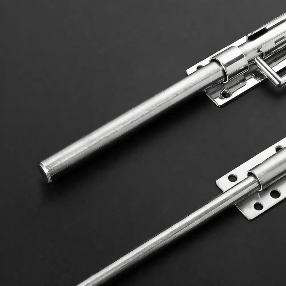 Solid 304 Stainless Steel Gate Bolt Heavy Duty Floor Latch Security Lock For Exterior Interior Doors Fence Hardware