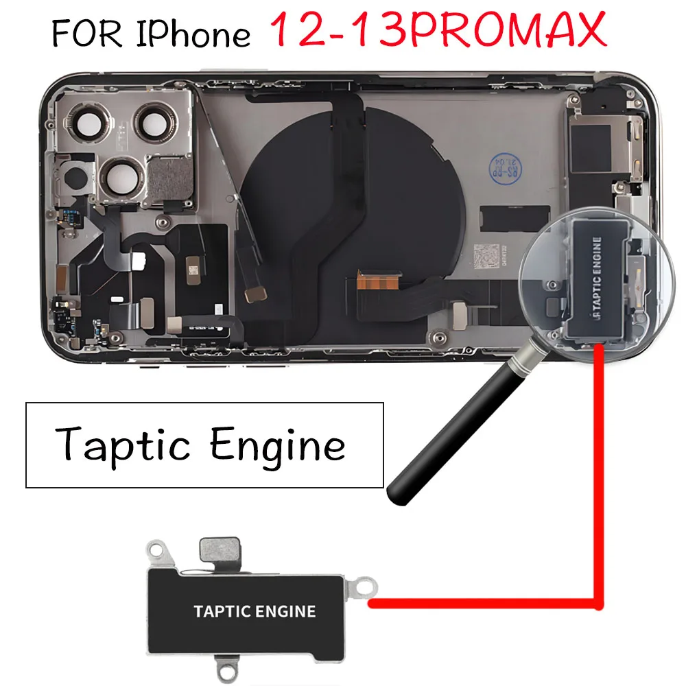 Taptic Engine Vibrator Flex Cable For iPhone 12 13 Pro Mini Max Vibration Replacement