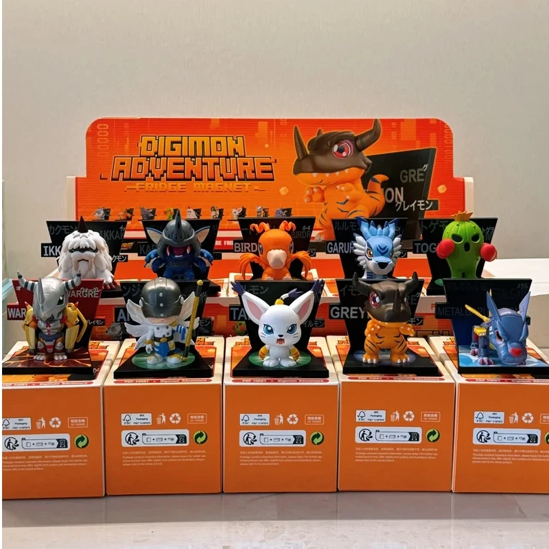 حقيقي البوب مارت ديجمون مغامرة مغناطيس الثلاجة سلسلة صندوق أعمى لطيف الشكل سطح المكتب هدية مزخرفة لمحبي أنيمي #4