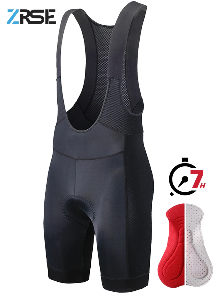 AliExpress ZRSE Men's Cycling Bib Shorts 7H Ride Bretelle 4.5cm Anti-slip Road Bike MTB Pads Clothes Bicycle