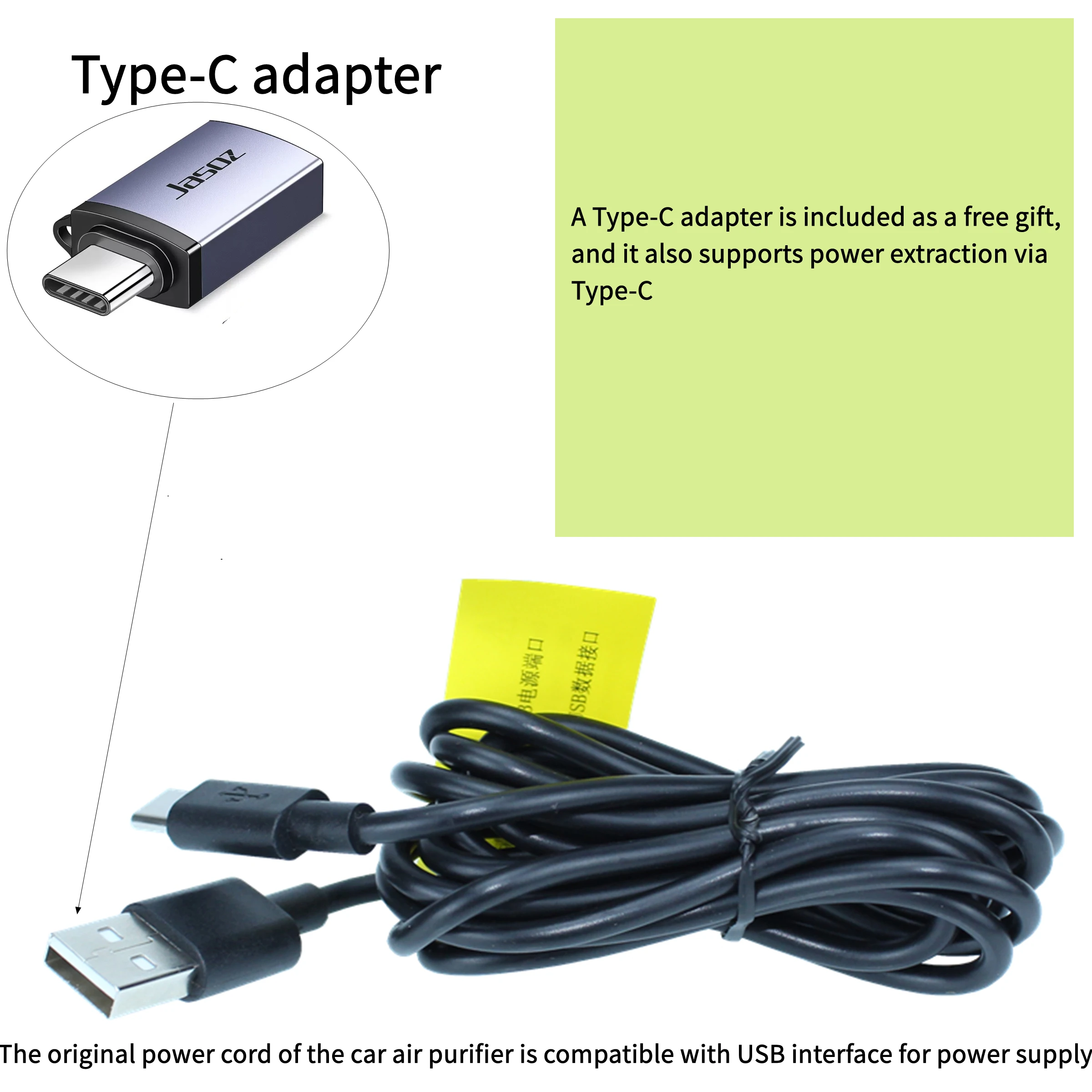 منقي هواء السيارة من Philips Gopure S3601 S3602، ترشيح مستوى النانو، مصدر طاقة USB مع ترشيح UVC #6